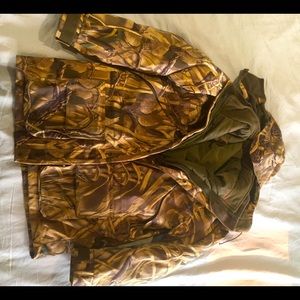 Cabelas Dryplus waterfowl parka.